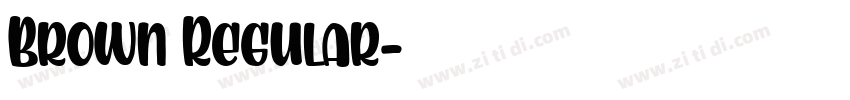Brown Regular字体转换